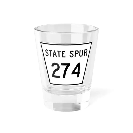 Nebraska State Spur 274 (Nebraska) (Road Sign) Shot Glass 1.5oz 1.5oz - Go Mug Yourself