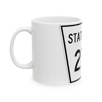 Nebraska State Spur 274 (Nebraska) (Road Sign) White Coffee Mug - Go Mug Yourself