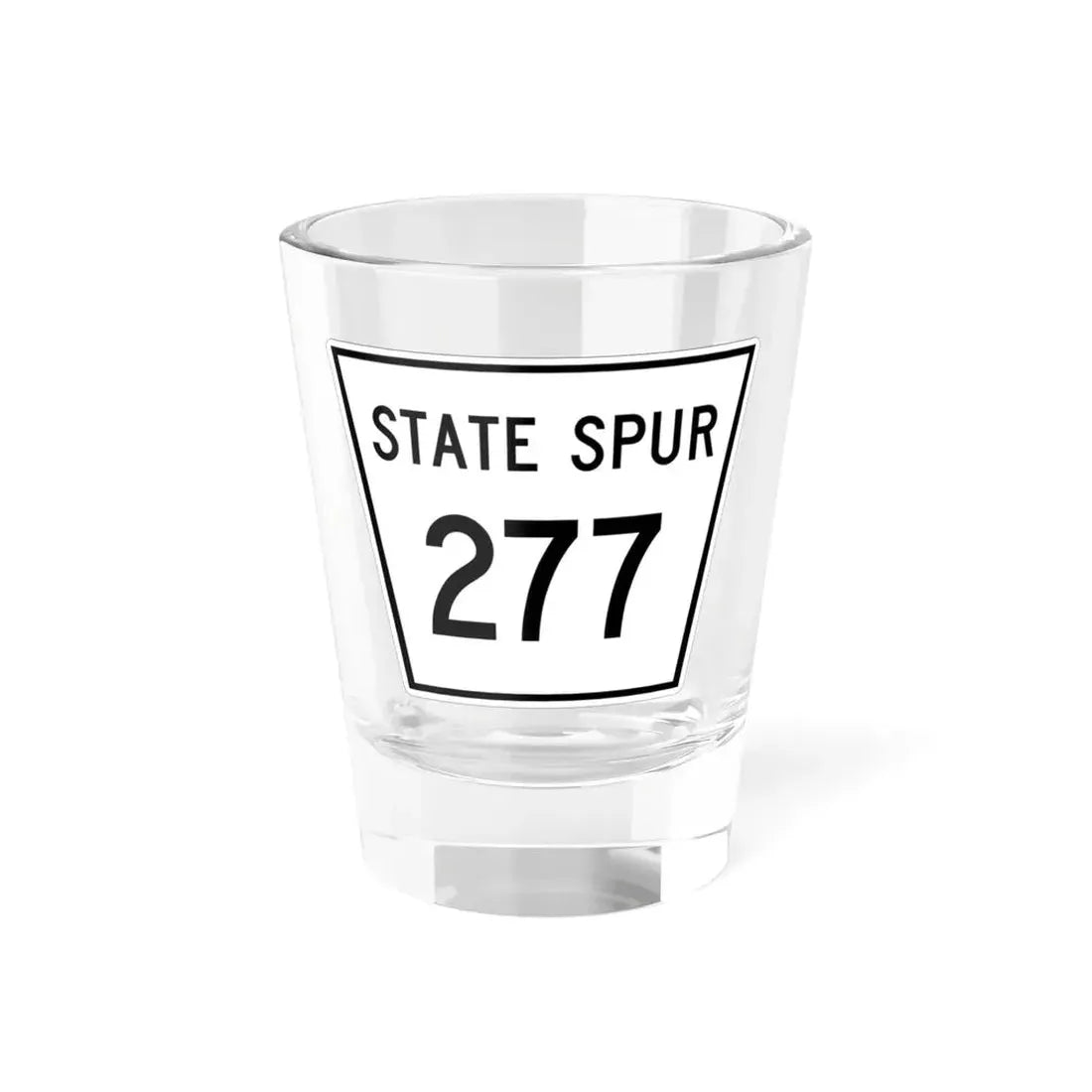 Nebraska State Spur 277 (Nebraska) (Road Sign) Shot Glass 1.5oz 1.5oz - Go Mug Yourself