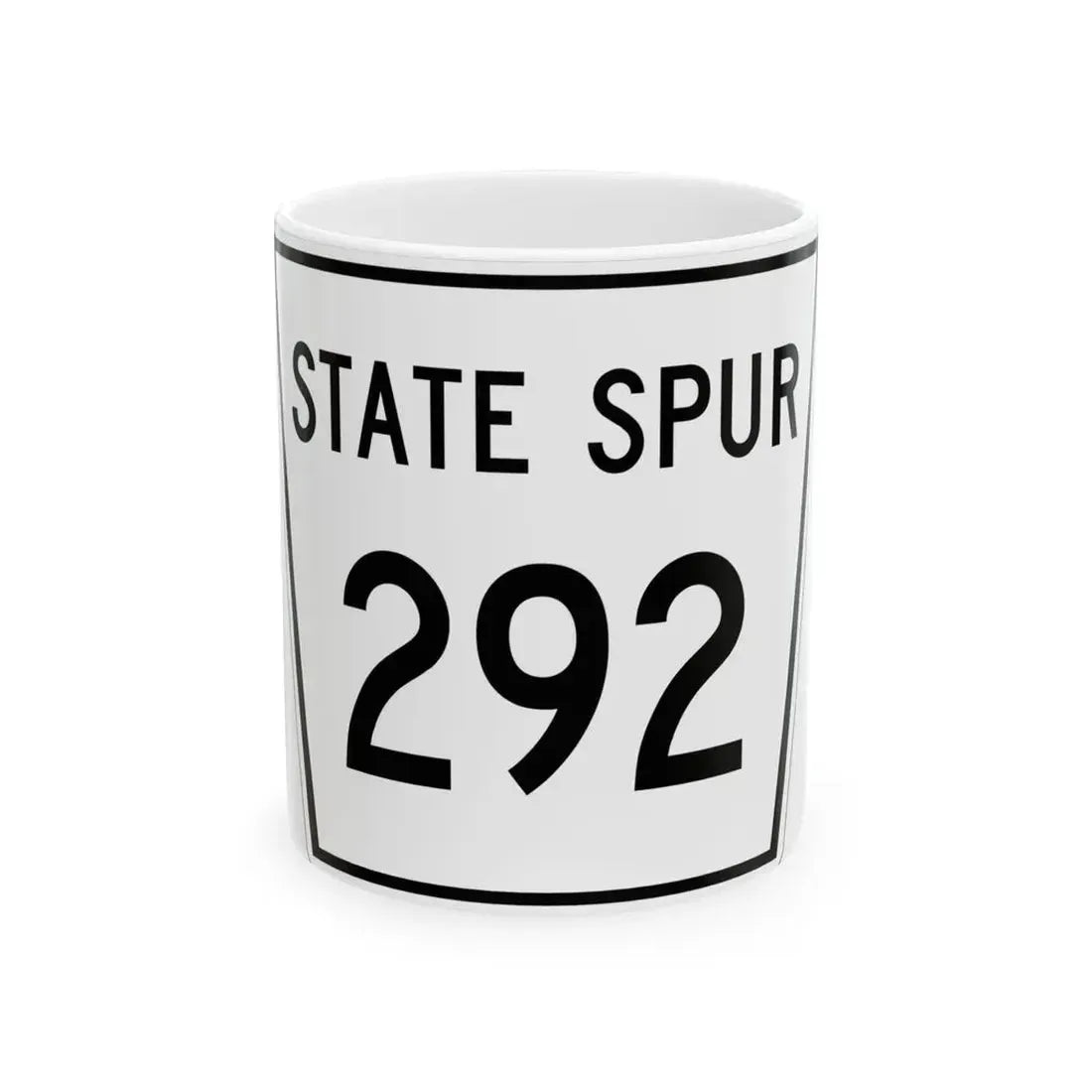 Nebraska State Spur 292 (Nebraska) (Road Sign) White Coffee Mug 11oz - Go Mug Yourself