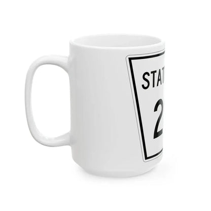 Nebraska State Spur 292 (Nebraska) (Road Sign) White Coffee Mug - Go Mug Yourself
