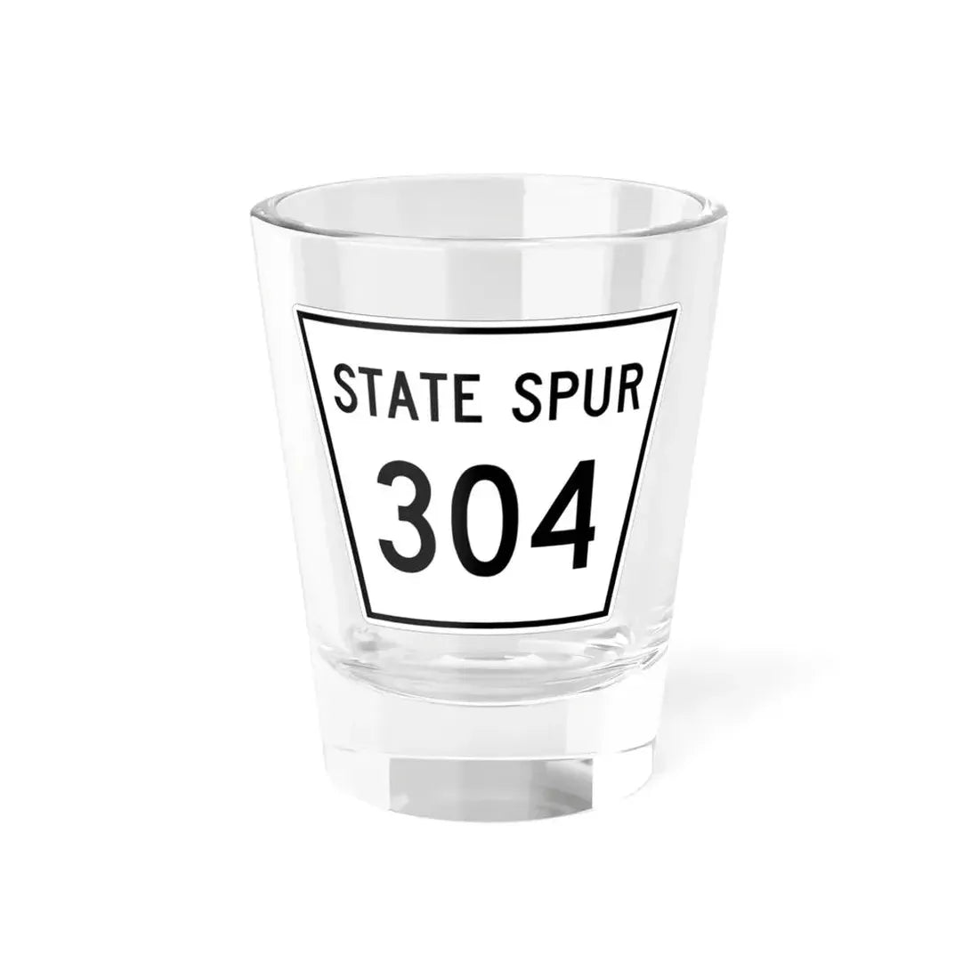 Nebraska State Spur 304 (Nebraska) (Road Sign) Shot Glass 1.5oz 1.5oz - Go Mug Yourself