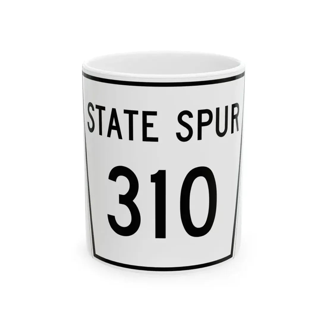 Nebraska State Spur 310 (Nebraska) (Road Sign) White Coffee Mug 11oz - Go Mug Yourself