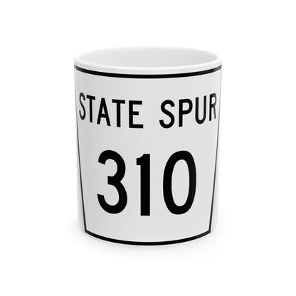 Nebraska State Spur 310 (Nebraska) (Road Sign) White Coffee Mug 11oz - Go Mug Yourself