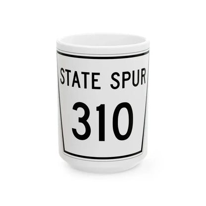 Nebraska State Spur 310 (Nebraska) (Road Sign) White Coffee Mug 15oz - Go Mug Yourself