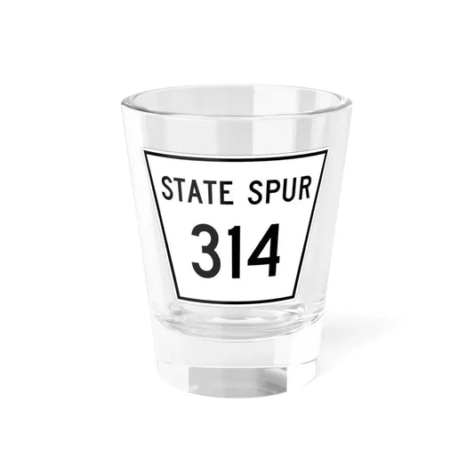 Nebraska State Spur 314 (Nebraska) (Road Sign) Shot Glass 1.5oz 1.5oz - Go Mug Yourself