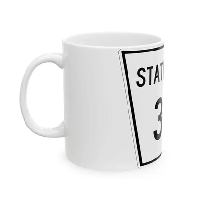 Nebraska State Spur 315 (Nebraska) (Road Sign) White Coffee Mug - Go Mug Yourself
