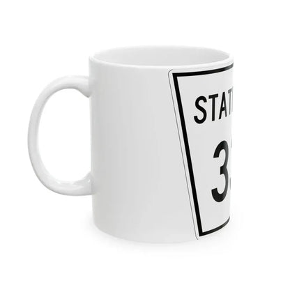 Nebraska State Spur 330 (Nebraska) (Road Sign) White Coffee Mug - Go Mug Yourself