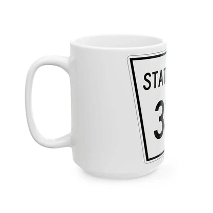 Nebraska State Spur 330 (Nebraska) (Road Sign) White Coffee Mug - Go Mug Yourself