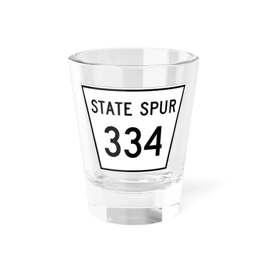 Nebraska State Spur 334 (Nebraska) (Road Sign) Shot Glass 1.5oz 1.5oz - Go Mug Yourself