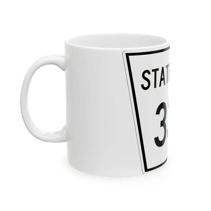 Nebraska State Spur 334 (Nebraska) (Road Sign) White Coffee Mug - Go Mug Yourself