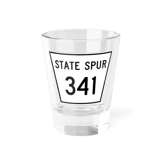 Nebraska State Spur 341 (Nebraska) (Road Sign) Shot Glass 1.5oz 1.5oz - Go Mug Yourself