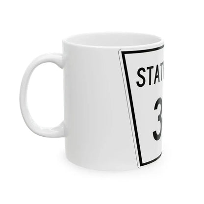 Nebraska State Spur 341 (Nebraska) (Road Sign) White Coffee Mug - Go Mug Yourself