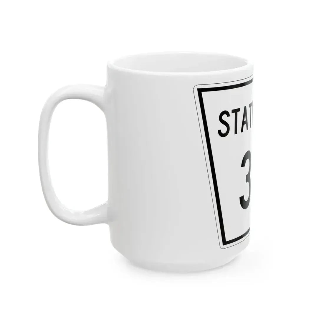 Nebraska State Spur 341 (Nebraska) (Road Sign) White Coffee Mug - Go Mug Yourself