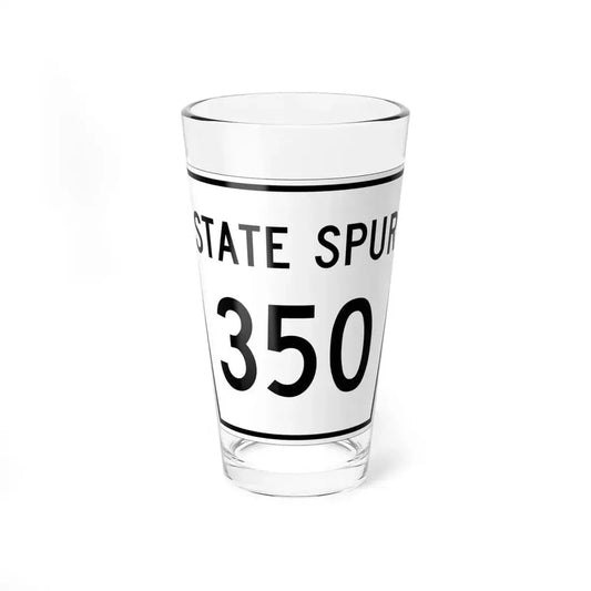 Nebraska State Spur 350 (Nebraska) (Road Sign) Pint Glass 16oz 16oz - Go Mug Yourself
