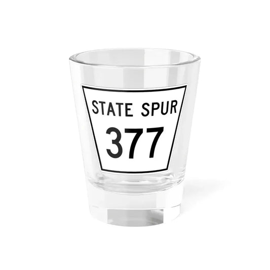Nebraska State Spur 377 (Nebraska) (Road Sign) Shot Glass 1.5oz 1.5oz - Go Mug Yourself