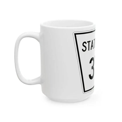Nebraska State Spur 377 (Nebraska) (Road Sign) White Coffee Mug - Go Mug Yourself
