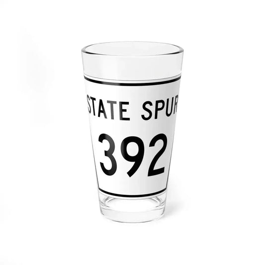 Nebraska State Spur 392 (Nebraska) (Road Sign) Pint Glass 16oz 16oz - Go Mug Yourself