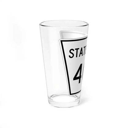 Nebraska State Spur 406 (Nebraska) (Road Sign) Pint Glss 16oz - Go Mug Yourself