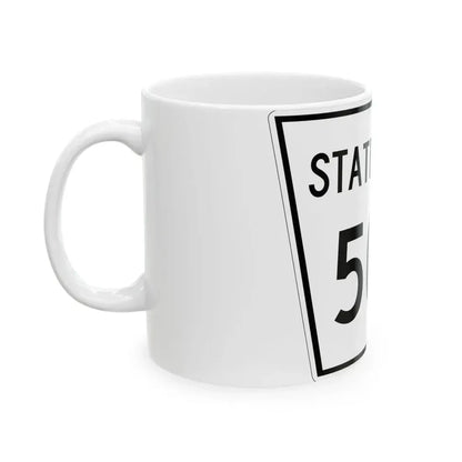 Nebraska State Spur 506 (Nebraska) (Road Sign) White Coffee Mug - Go Mug Yourself