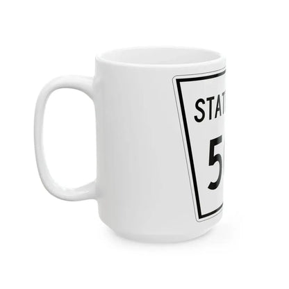 Nebraska State Spur 506 (Nebraska) (Road Sign) White Coffee Mug - Go Mug Yourself