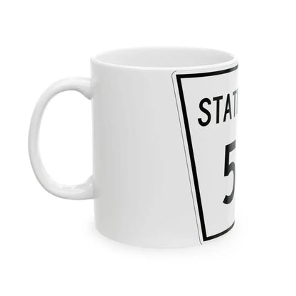 Nebraska State Spur 515 (Nebraska) (Road Sign) White Coffee Mug - Go Mug Yourself