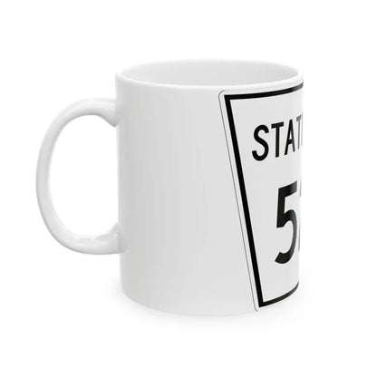 Nebraska State Spur 520 (Nebraska) (Road Sign) White Coffee Mug - Go Mug Yourself