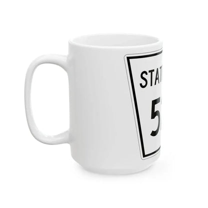 Nebraska State Spur 520 (Nebraska) (Road Sign) White Coffee Mug - Go Mug Yourself