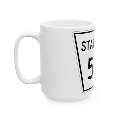 Nebraska State Spur 534 (Nebraska) (Road Sign) White Coffee Mug - Go Mug Yourself