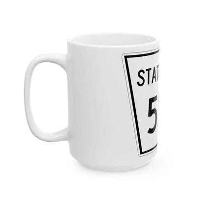 Nebraska State Spur 550 (Nebraska) (Road Sign) White Coffee Mug - Go Mug Yourself
