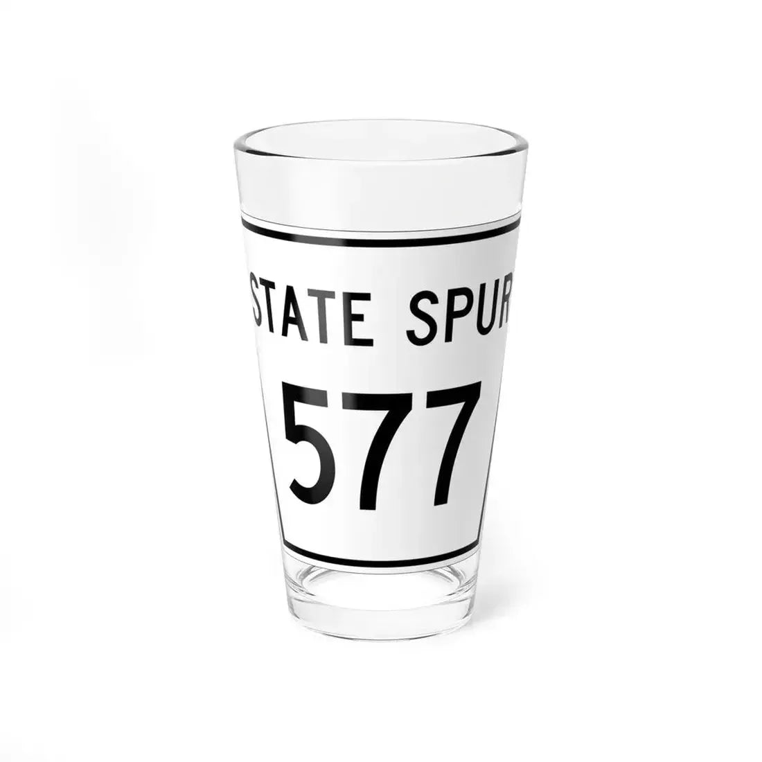 Nebraska State Spur 577 (Nebraska) (Road Sign) Pint Glass 16oz 16oz - Go Mug Yourself