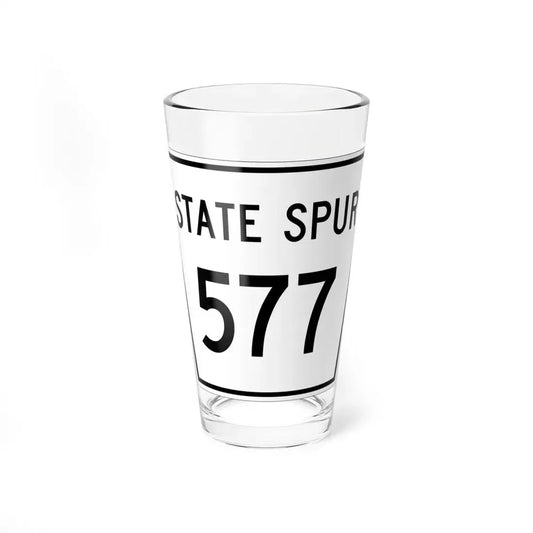 Nebraska State Spur 577 (Nebraska) (Road Sign) Pint Glss 16oz 16oz - Go Mug Yourself