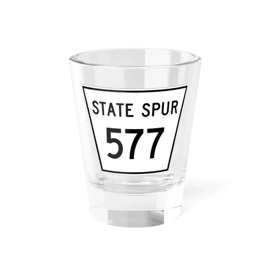 Nebraska State Spur 577 (Nebraska) (Road Sign) Shot Glass 1.5oz 1.5oz - Go Mug Yourself