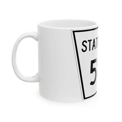 Nebraska State Spur 583 (Nebraska) (Road Sign) White Coffee Mug - Go Mug Yourself
