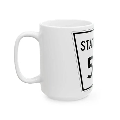 Nebraska State Spur 583 (Nebraska) (Road Sign) White Coffee Mug - Go Mug Yourself