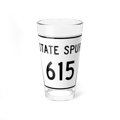 Nebraska State Spur 615 (Nebraska) (Road Sign) Pint Glass 16oz 16oz - Go Mug Yourself