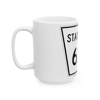 Nebraska State Spur 620 (Nebraska) (Road Sign) White Coffee Mug - Go Mug Yourself
