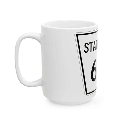 Nebraska State Spur 692 (Nebraska) (Road Sign) White Coffee Mug - Go Mug Yourself
