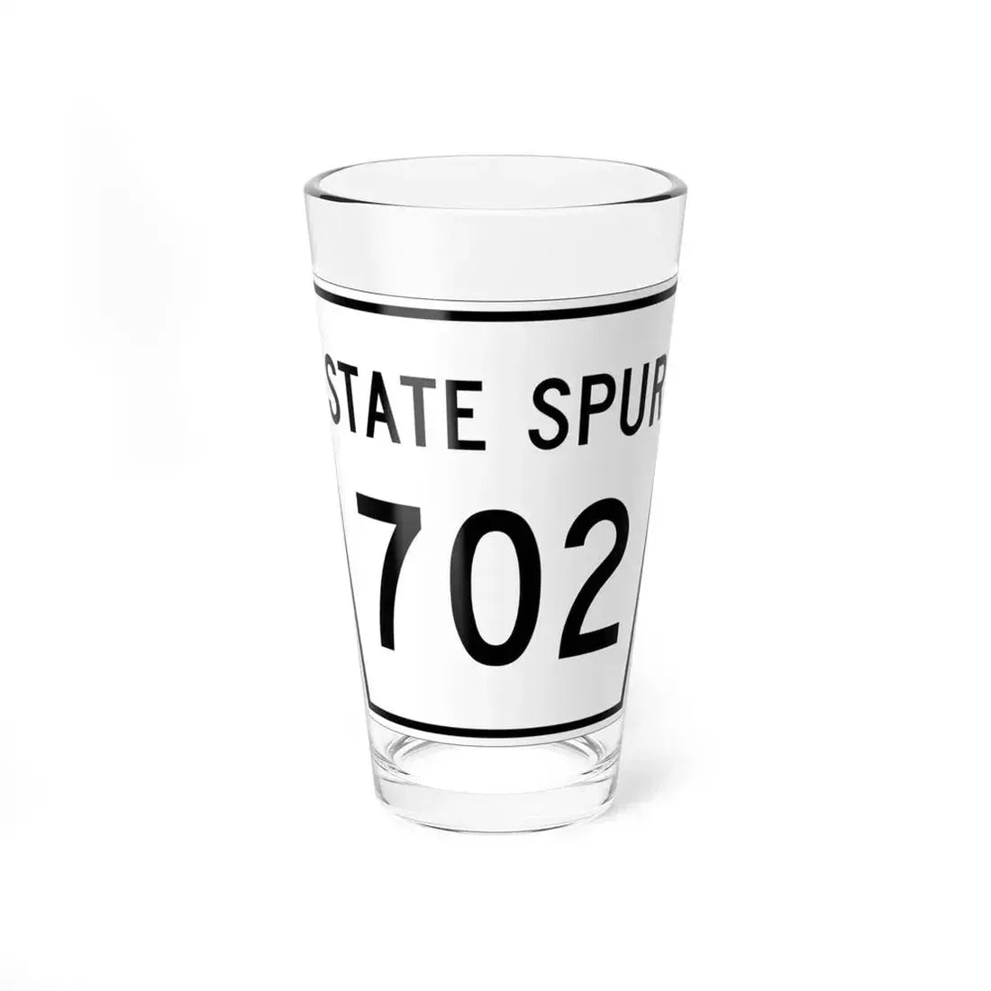 Nebraska State Spur 702 (Nebraska) (Road Sign) Pint Glass 16oz 16oz - Go Mug Yourself