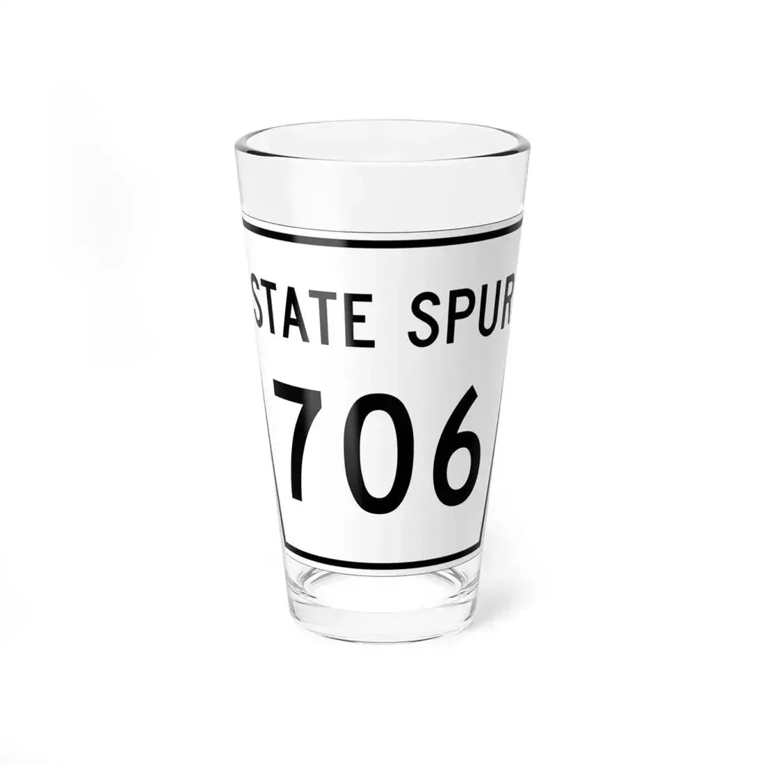 Nebraska State Spur 706 (Nebraska) (Road Sign) Pint Glass 16oz 16oz - Go Mug Yourself