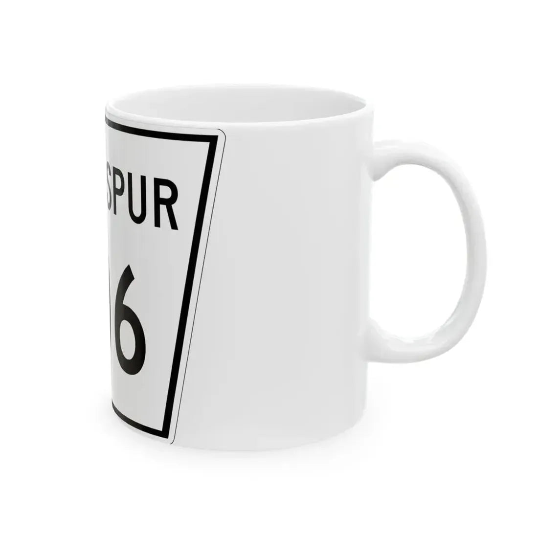 Nebraska State Spur 706 (Nebraska) (Road Sign) White Coffee Mug - Go Mug Yourself
