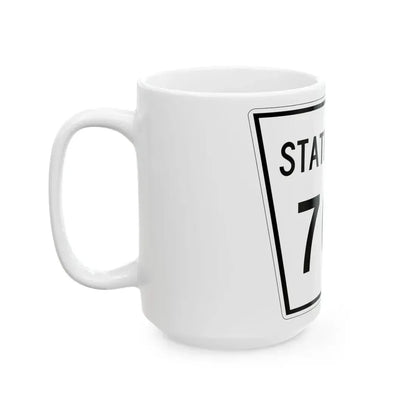 Nebraska State Spur 706 (Nebraska) (Road Sign) White Coffee Mug - Go Mug Yourself