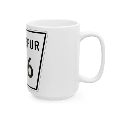 Nebraska State Spur 706 (Nebraska) (Road Sign) White Coffee Mug - Go Mug Yourself