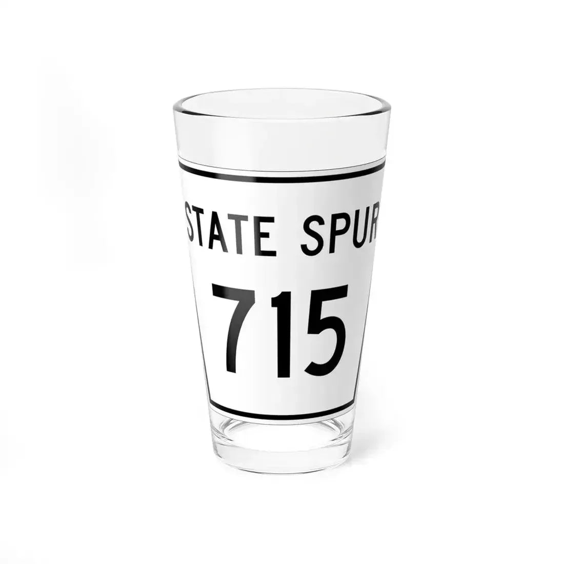 Nebraska State Spur 715 (Nebraska) (Road Sign) Pint Glass 16oz 16oz - Go Mug Yourself