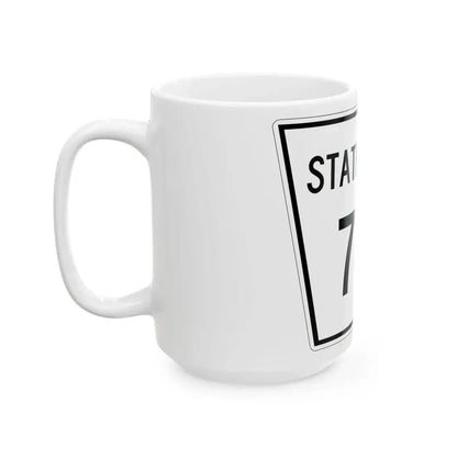 Nebraska State Spur 715 (Nebraska) (Road Sign) White Coffee Mug - Go Mug Yourself