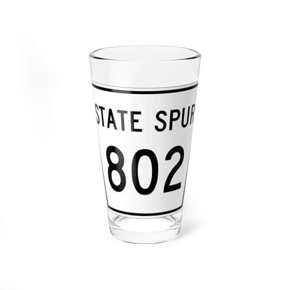 Nebraska State Spur 802 (Nebraska) (Road Sign) Pint Glass 16oz 16oz - Go Mug Yourself