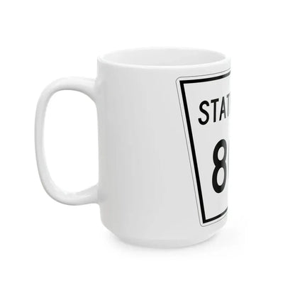 Nebraska State Spur 806 (Nebraska) (Road Sign) White Coffee Mug - Go Mug Yourself