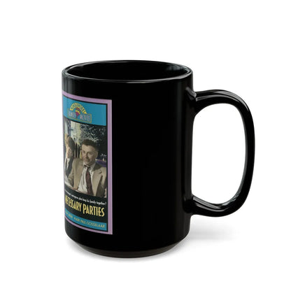 NECESSARY PARTIES (VHS COVER) - Black Coffee Mug-Go Mug Yourself