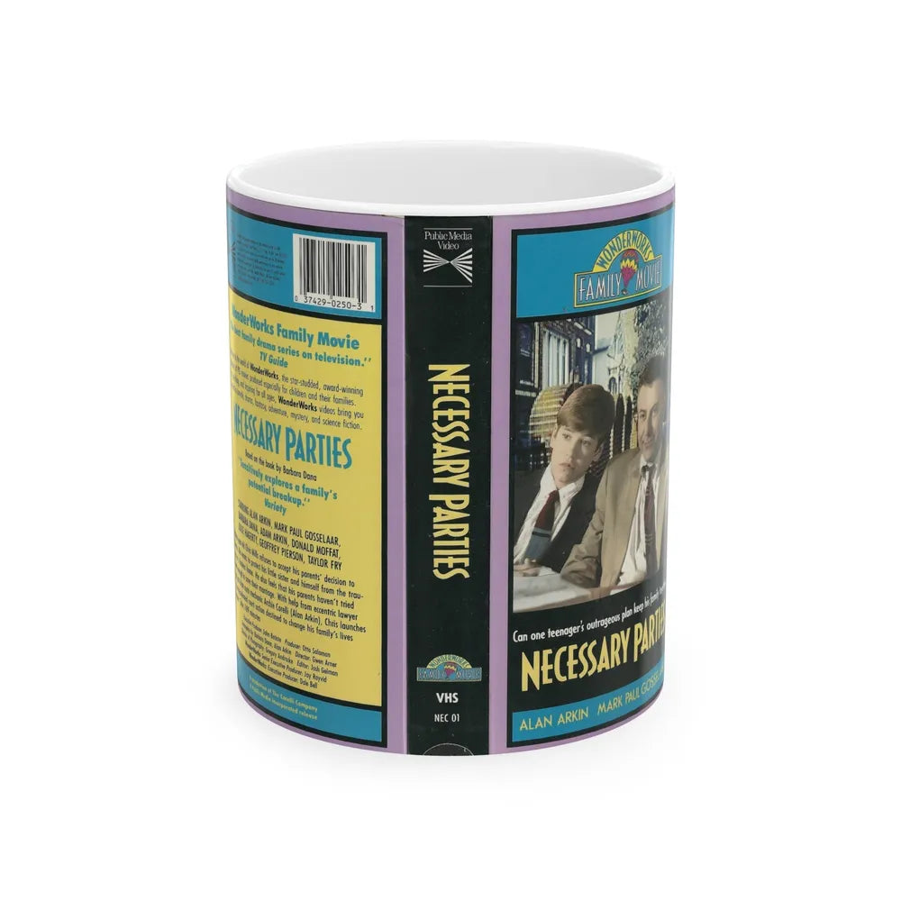 NECESSARY PARTIES (VHS COVER) - White Coffee Mug-11oz-Go Mug Yourself