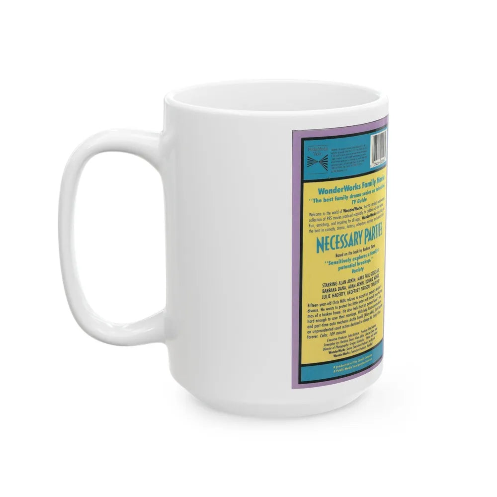 NECESSARY PARTIES (VHS COVER) - White Coffee Mug-Go Mug Yourself